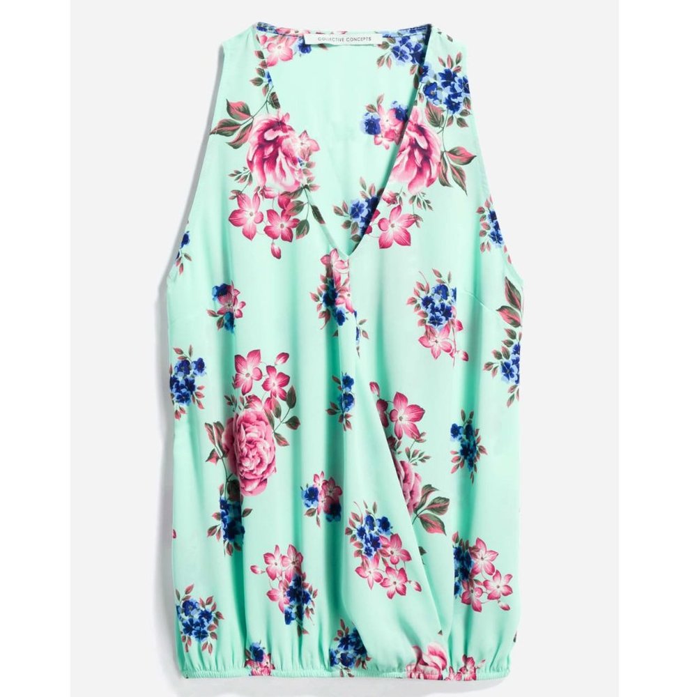 Collective Concepts Kelis Floral Print Blouse